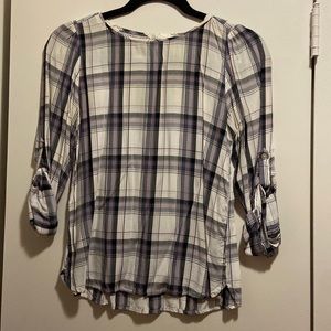 LOFT XSP Plaid top